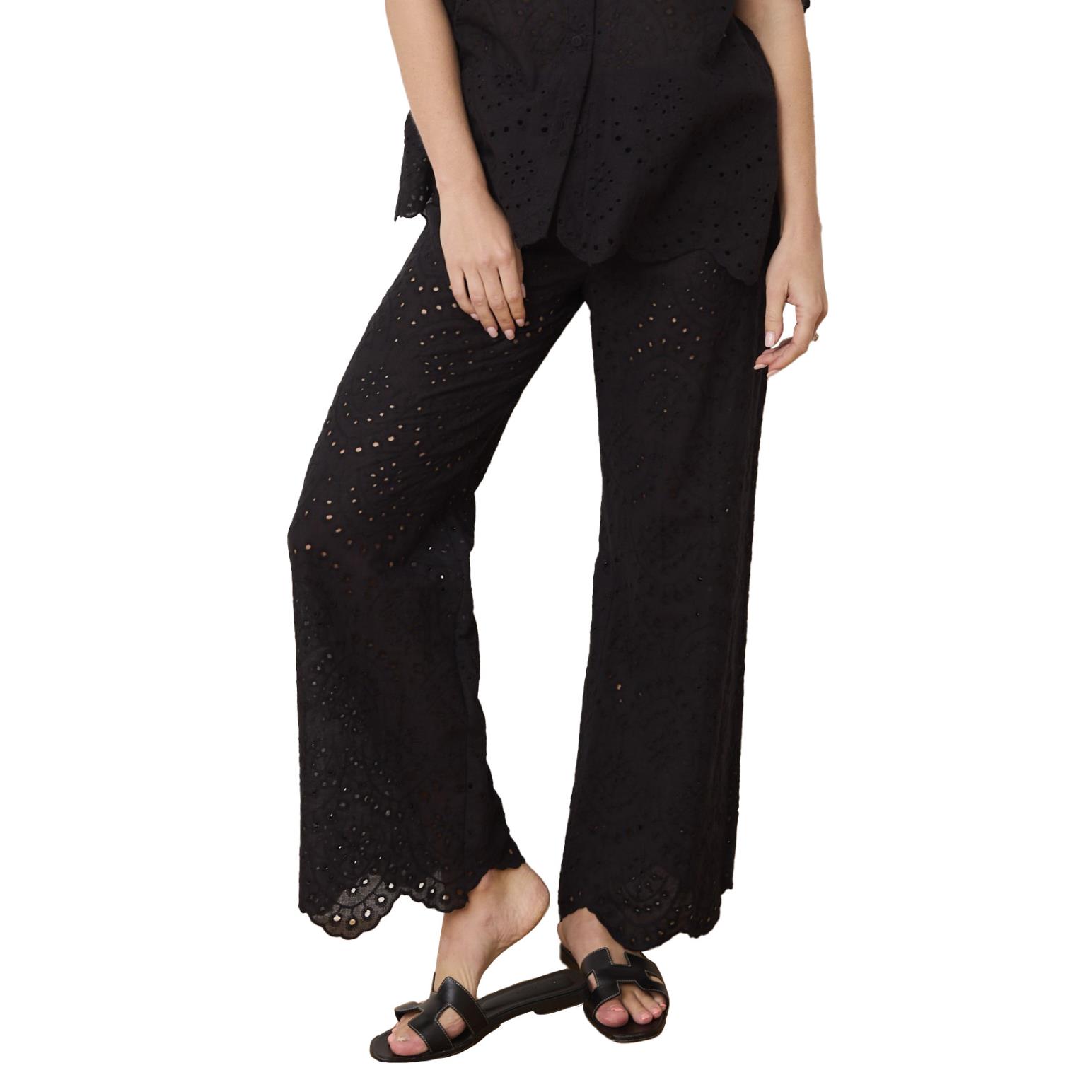 Caitlin Crisp Broderie Lounge Pant